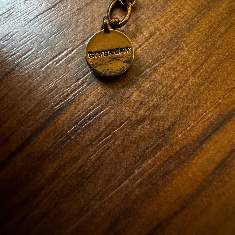 Vintage Signed Givenchy Elegant Gold Topaz Crystal Lariat Y Necklace - Picture 8 of 8